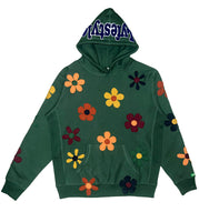 Forest Green Floral Lyfestyle Hoodie