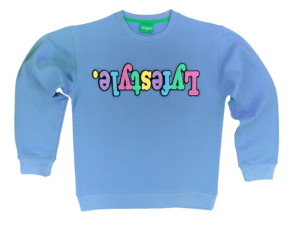 Kids Caroline Blue Pastel Lyfestyle Sweatshirt