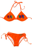Orange Two-Piece Bathing Suit