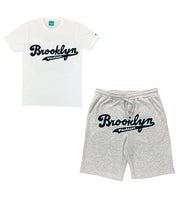 Black w/ White Brooklyn Lyfestyle Short Sets