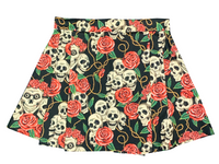 "Skull & Roses"Lyfestyle Tennis Skirt