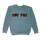 Bubble Font Lyfestyle Sweatshirt