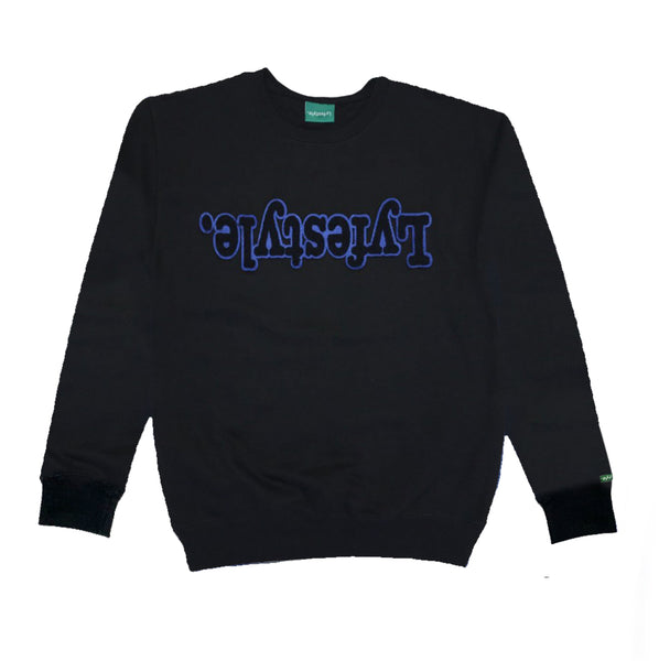 Black w/ Blue Lyfestyle Sweatshirt