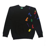 Multicolor Fallen Letters Lyfestyle Sweatshirts