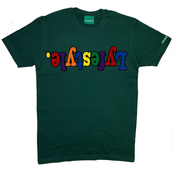 Forest Green Multicolor Lyfestyle Tee