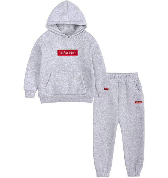 Toddlers "Cozy" Red Box Lyfestyle Sweatsuit