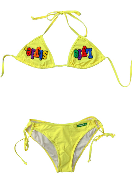 Yellow Two-Piece Bathing Suit