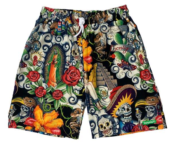 "Day of The Dead" Lyfestyle Shorts