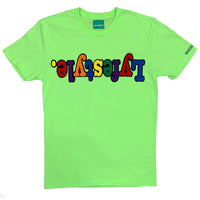 Lime Green Multicolor Lyfestyle Tee