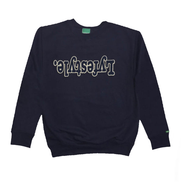 Navy Blue w/ Grey Lyfestyle Sweatshirt