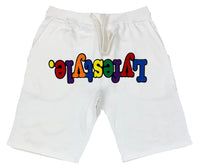 Multicolor Lyfestyle Across Shorts