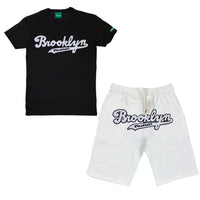 White w/ Black Brooklyn Lyfestyle Short Sets