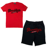 Red w/ Black Brooklyn Lyfestyle Short Sets
